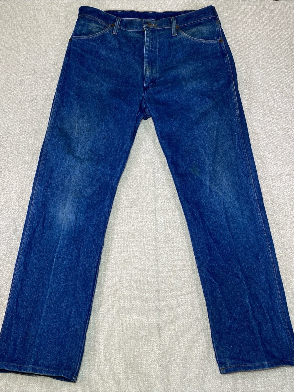 VTG Wrangler 13MWZ Jeans Mens 36x33 Made USA Cowboy Cut Blue Denim Pants 80’s